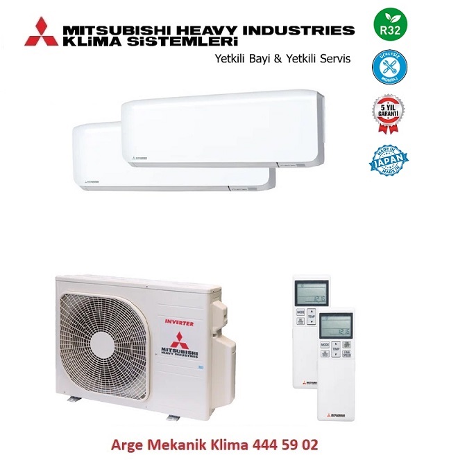 Mitsubishi Multi Klima Premium 2li (2 Oda) 7000 Btu+12000 Btu