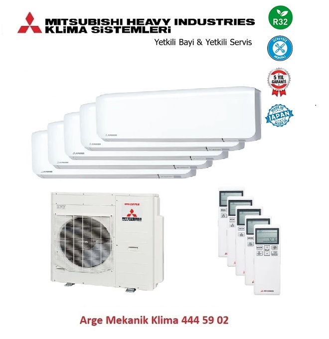 Mitsubishi Multi Klima Premium 5li (5Oda) 5x9000 Btu