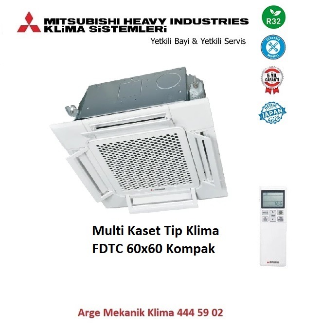 Mitsubishi Multi Klima Kaset Tip İç Ünite FDTC25VH1 9000 Btu