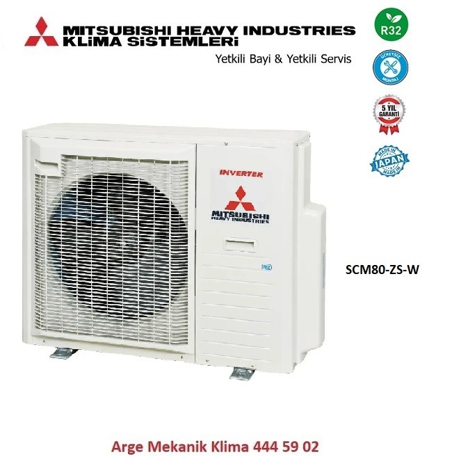 Mitsubishi Multi Klima Dış Ünite SCM80 Max Soğ 31391 Btu