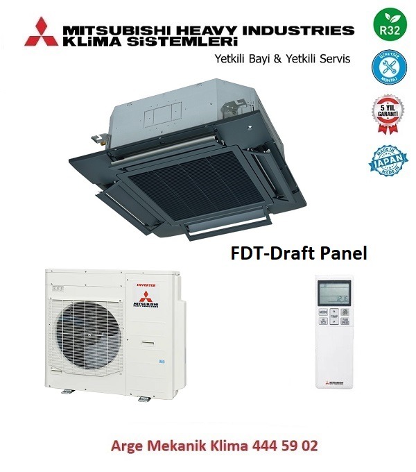 Mitsubishi Kaset Tipi Klima FDT125VNA Siyah 48000 Btu