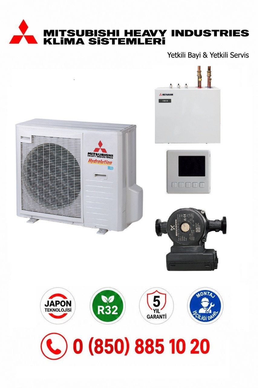 Mitsubishi Hydrolution Esnek Split Isı Pompası 12 Kw/h