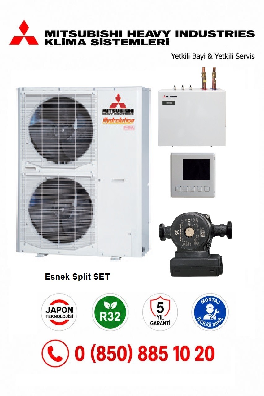 Mitsubishi Hydrolution Esnek Split Isı Pompası 16 Kw/h