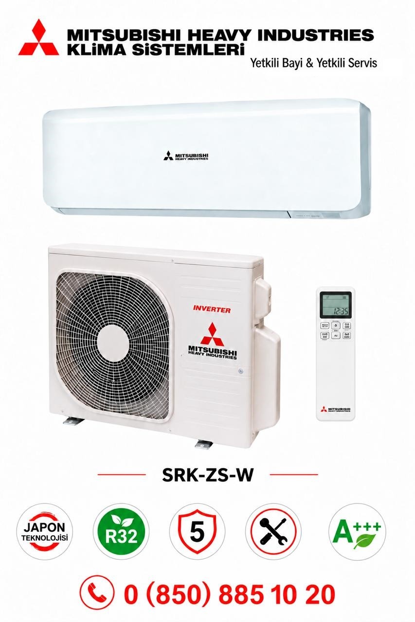Mitsubishi SRK25ZS-W 9000 Btu Premium Serisi Klima A+++