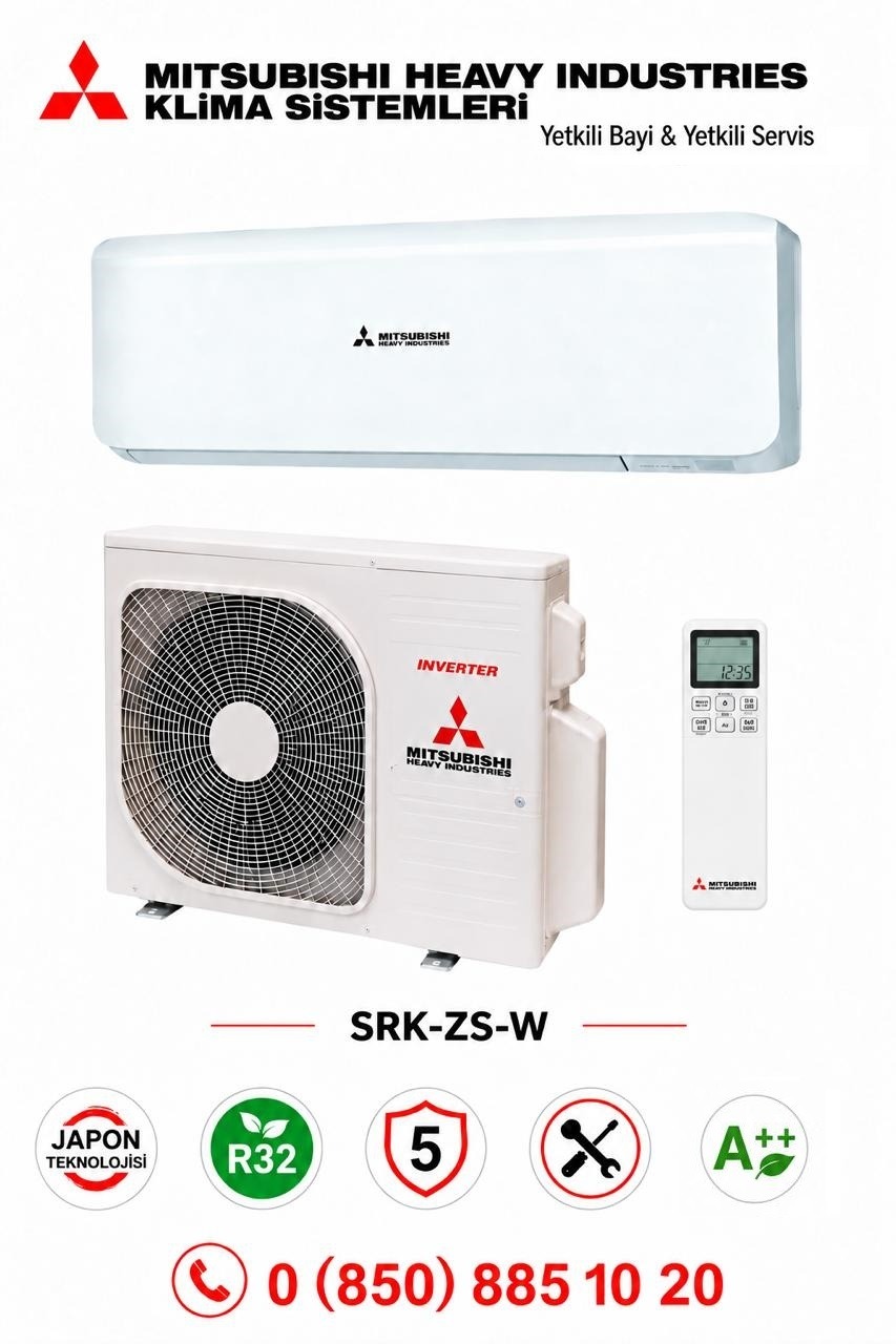 Mitsubishi SRK35ZS-W 12000 Btu Premium Serisi Klima A++