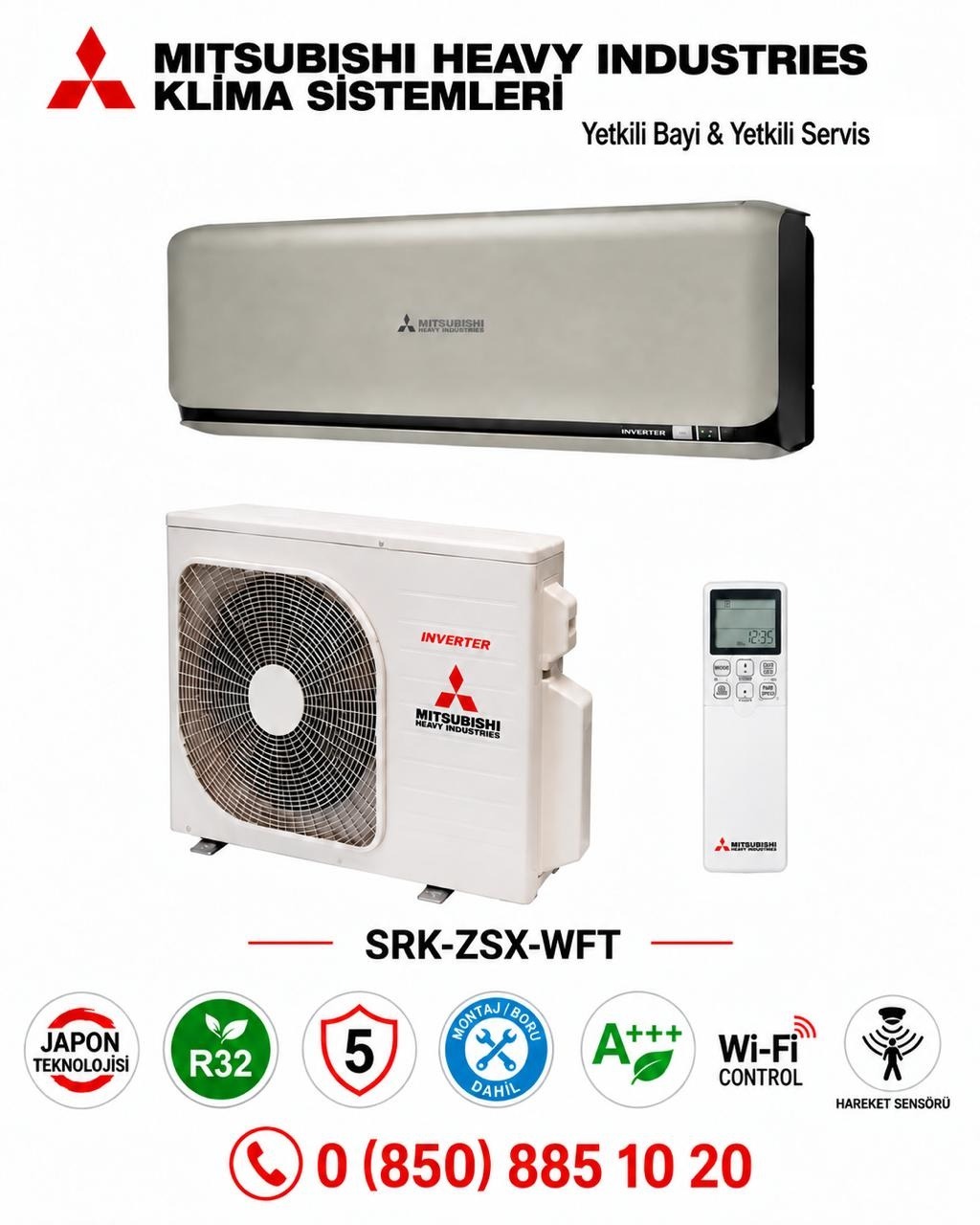 Mitsubishi SRK35ZSX-WFT 12000 Btu Diamond Titanyum A+++