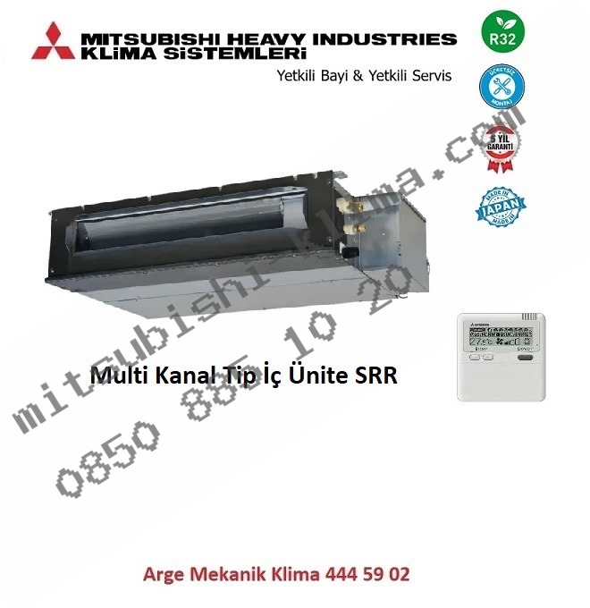 Mitsubishi Multi Klima Kanal Tip İç Ünite SRR35ZS-W 12000 Btu