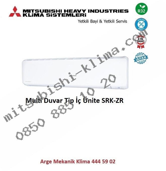 Mitsubishi Multi Klima Duvar Tip İç Ünite SRK71ZR-W 24000 Btu