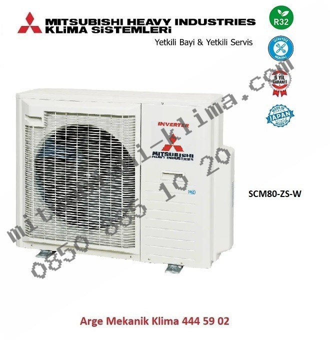 Mitsubishi Multi Klima Dış Ünite SCM80 Max Soğ 31391 Btu