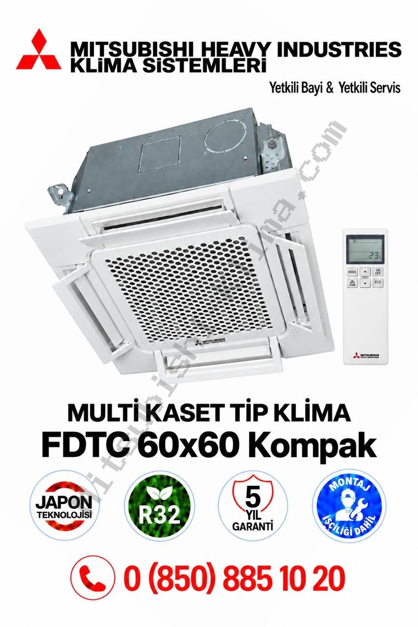 Mitsubishi Multi Klima Kaset Tip İç Ünite FDTC50VH1 18000 Btu