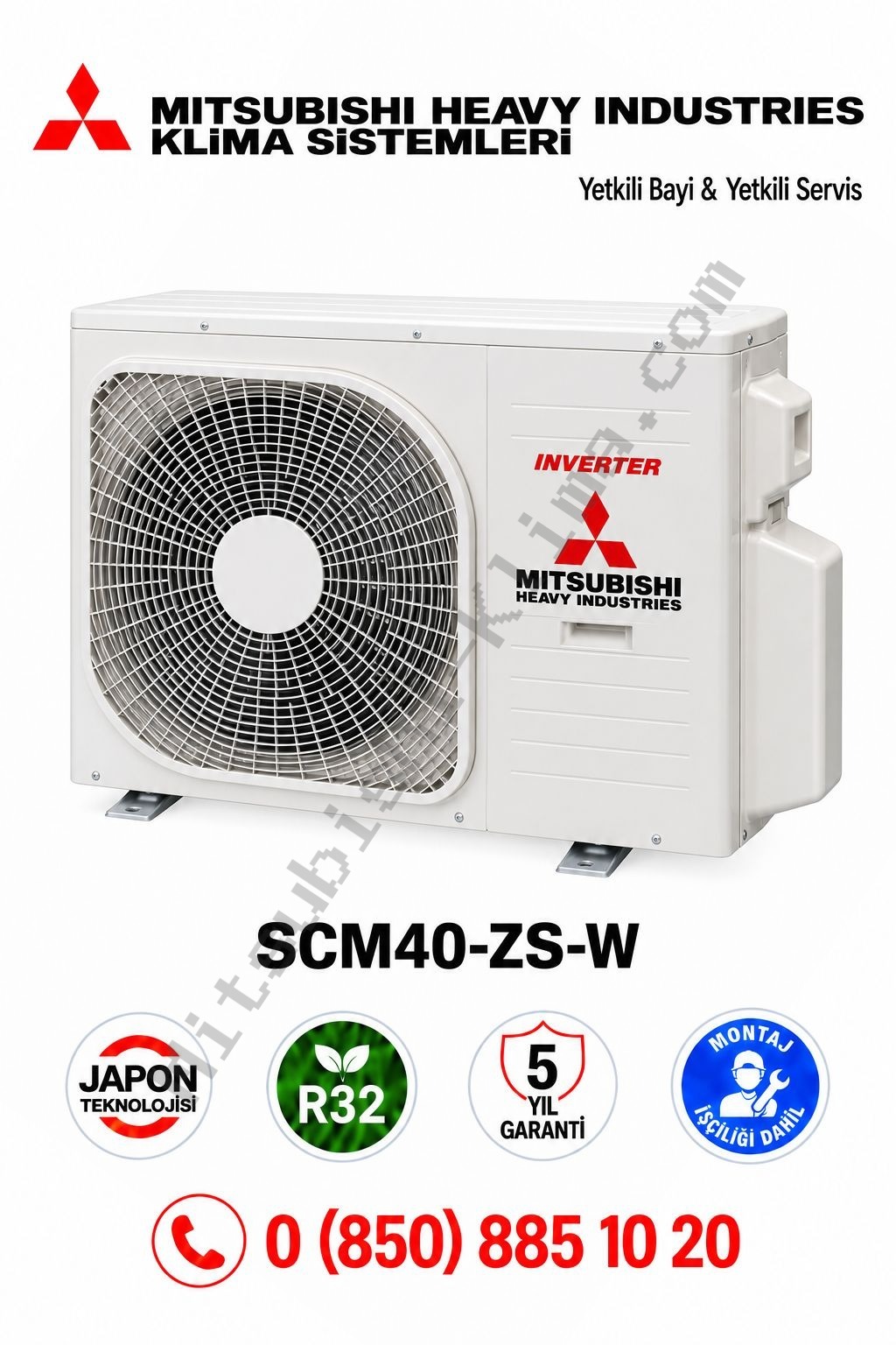 Mitsubishi Multi Klima Dış Ünite SCM40 Max Soğ 20131 Btu