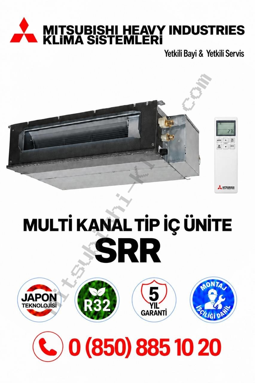 Mitsubishi Multi Klima Kanal Tip İç Ünite SRR35ZS-W 12000 Btu